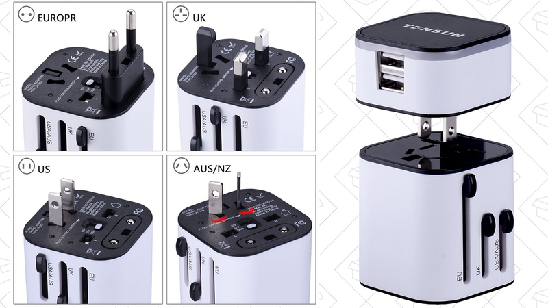 Tensun Universal Worldwide International Travel Adapter, $12 with code HMOA8987